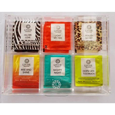 CAIXA DE CHÁ DE ACRÍLICO LITZIE