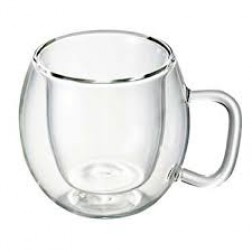 SET 2 XÍCARAS VIDRO DUPLO - 75 ml